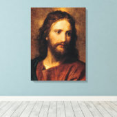 Beeltenis: Christus by Heinrich Hofmann Canvas Afdruk (Insitu (Houten vloer))