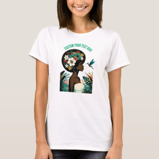 Beeltenis: Floral Caribe PERSOONLIJKE TEKST T-shirt