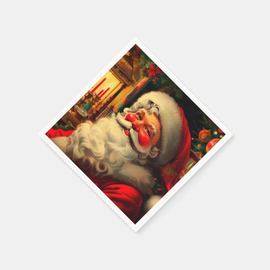 Beeltenis: Kerstman Servet (Hoek)