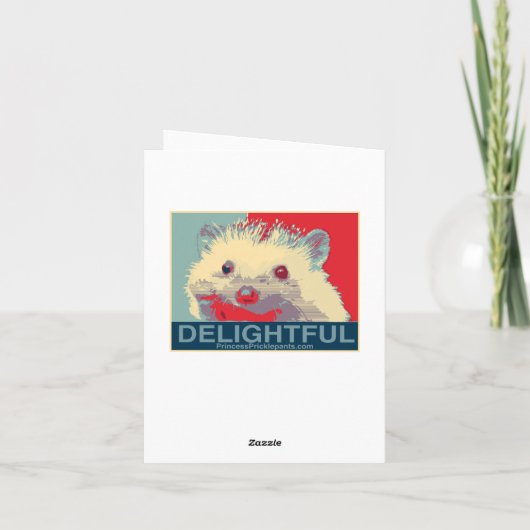 Beeltenis: Lady With a Hedgehog Card Feestdagen Kaart (Achterkant)