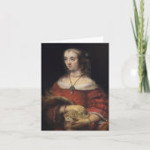 Beeltenis: Lady With a Hedgehog Card Feestdagen Kaart (Voorkant)