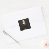 Beeltenis: Lord Byron (1788-1824) Vierkante Sticker (Envelop)