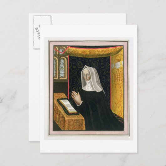 Beeltenis: Margaret Beaufort, Countess of Richmon Briefkaart (Voorkant / Achterkant)