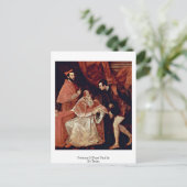Beeltenis: Pope Paul Iii By Titian Briefkaart (Staand voorkant)