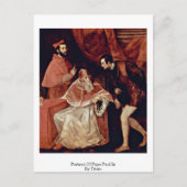 Beeltenis: Pope Paul Iii By Titian Briefkaart (Voorkant)