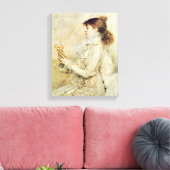 Beeltenis: Sarah Bernhardt Canvas Afdruk (Insitu (Woonkamer))