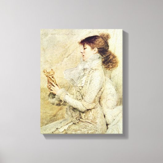 Beeltenis: Sarah Bernhardt Canvas Afdruk (Voorkant)