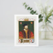 Beeltenis: Thomas Fitzgerald (1513-37) Lord Offal Briefkaart (Staand voorkant)