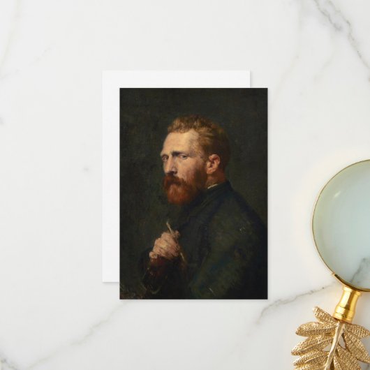 Beeltenis: Vincent van Gogh by John Peter Russell Bedankkaart (Voorkant / Achterkant in situ)