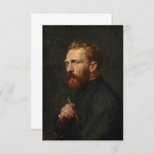 Beeltenis: Vincent van Gogh by John Peter Russell Bedankkaart (Voorkant / Achterkant)
