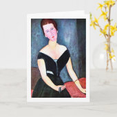 Beeltenis: Woman Kaart (Gele Bloem)