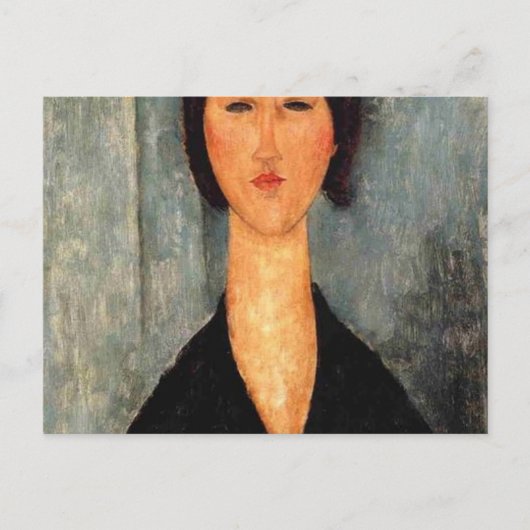 Beeltenis: Woman Modigliani Briefkaart (Voorkant)