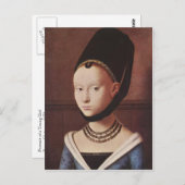 Beeltenis: Young Girl Postcard Briefkaart (Voorkant / Achterkant)