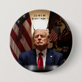 Beelzetrump Ronde Button 7,6 Cm (Voorkant)