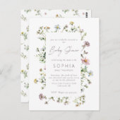 Beemdpaddelicaat Baby shower Briefkaart (Voorkant / Achterkant)