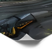 Beemdweide van zonnebloemen | AI Art Poster (Hoek)