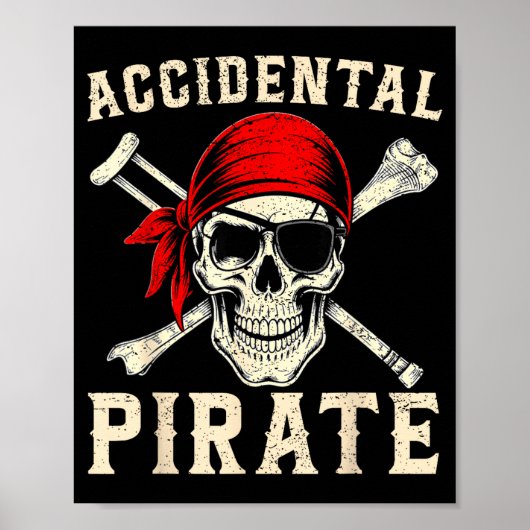 Been amputee gehandicapt amputatie grappig acciden poster (Voorkant)