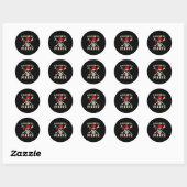 Been amputee gehandicapte amputatie grappig per on ronde sticker (Vel)