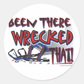 Been-daar-met-een-die-die-[Co] Ronde Sticker
