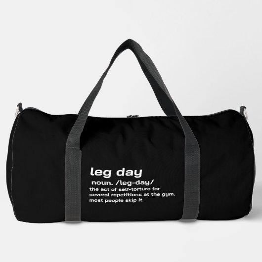 Been Dag Definitie Workout Fitness Oefening Plunjezak (Voorkant)