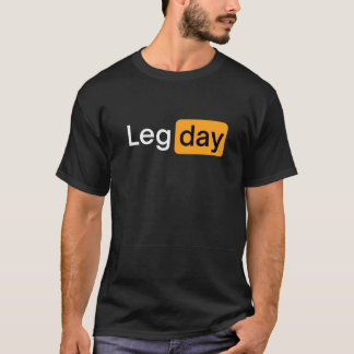 Been-dag Fitness Workout Gym vriend T-shirt