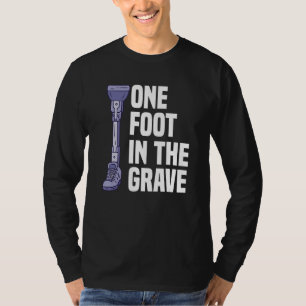 Been geamputeerde amputatie ondersteuning Rolstoel T-shirt
