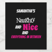 Been Ondeugend & Mooi & Alles tussenin - Wijn Etiket (Enkel label)