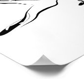 Been Pull Pilates Pose Abstracte Pilates Poster (Hoek)