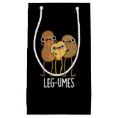 Been-umes Funny Legume Pun Dark BG Klein Cadeauzakje (Voorkant)