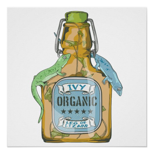 Been van de hagedis Macbeth heksen spreuk Perfect Poster (Voorkant)