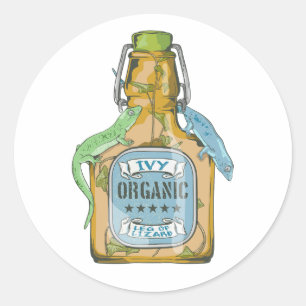 Been van de hagedis Macbeth heksen spreuk Ronde Sticker