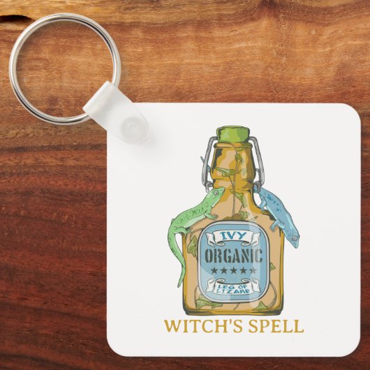 Been van de hagedis Macbeth heksen spreuk Sleutelhanger (Voorkant)