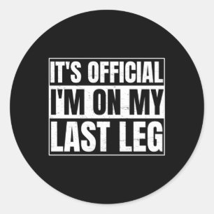 Beenampu voor een rolstoelbeenampu ronde sticker