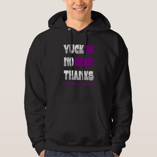 Beend Geen Bedankt Ace Symbool Aexual Pride Aesthe Hoodie (Voorkant)