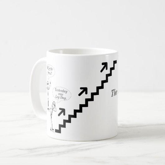 Beendag - De strijd is echt Koffiemok (Voorkant links)