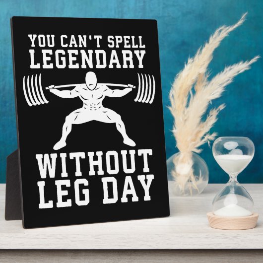 Beendag - Legendarisch - Squat - Gym Inspirerend Fotoplaat (Zijkant)