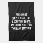 Beendag - Mijn kraakpand is dieper dan liefde - Gr Theedoek (Verticaal)