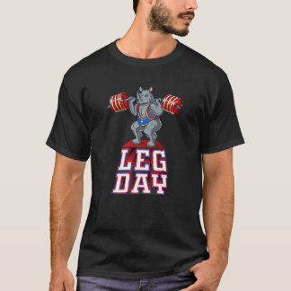 Beendag Rijn Gewicht Lifplein Gym T-shirt