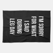 Beendag, sorry voor wat ik zei - grappige, nieuwe  theedoek (Horizontaal)