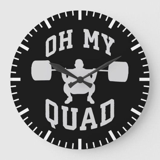 Beendag - Squat - OH MY QUAD - Workout Grote Klok (Voorkant)