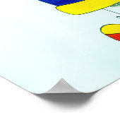 Beenddige teddybeer poster (Hoek)