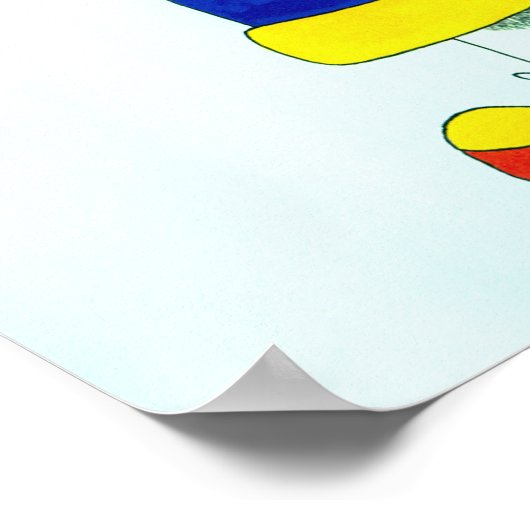 Beenddige teddybeer poster (Hoek)