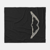 Beenderen handen hart actief fleece deken (Voorkant (Horizontaal))