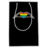 Beenderen handen hart actief medium cadeauzakje (Voorkant)