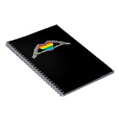 Beenderen handen hart actief notitieboek (Rechterzijde)