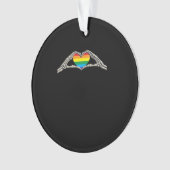 Beenderen handen hart actief ornament (voorkant)