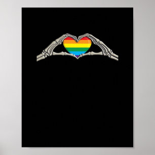 Beenderen handen hart actief poster