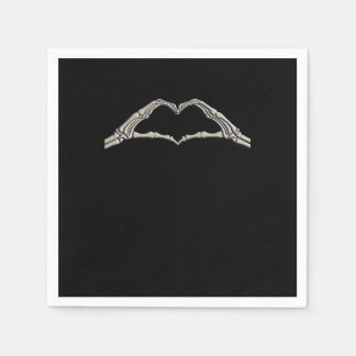 Beenderen handen hart actief servet