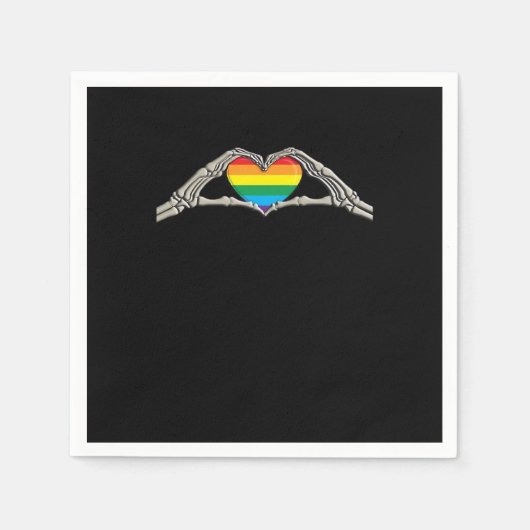 Beenderen handen hart actief servet (Voorkant)