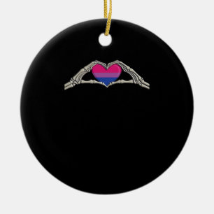 Beenderen Handen Hart Biseksuele Gothic Keramisch Ornament